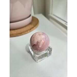 Carnelian Flower Agate Crystal Sphere